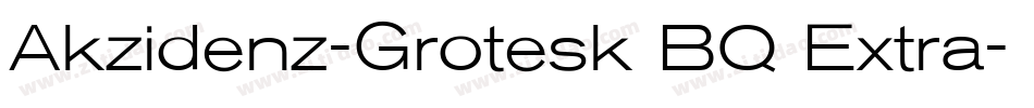 Akzidenz-Grotesk BQ Extra字体转换